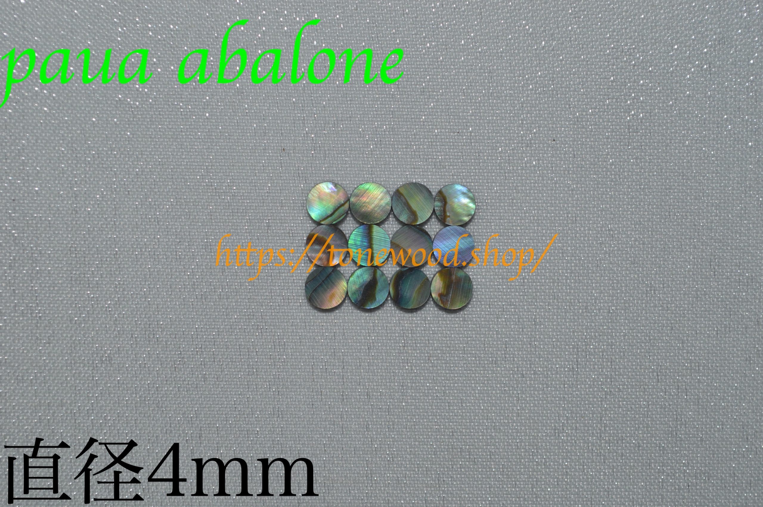 paua abalone dot 4mm